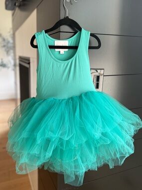 love plum Girls Teal Tulle Ballet Tutu Dress - Kids Dance Costume